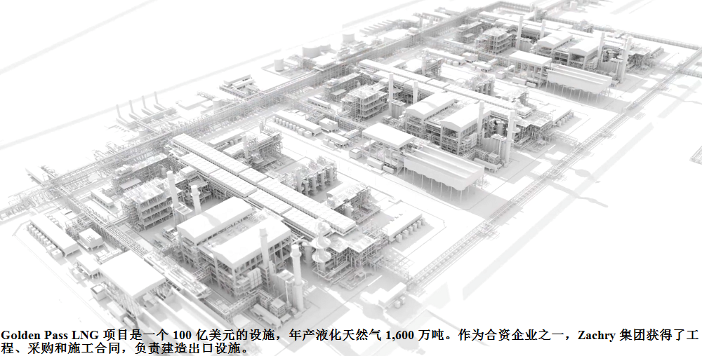 全球一流进口码头增加造价100亿美元的液化和出口设施